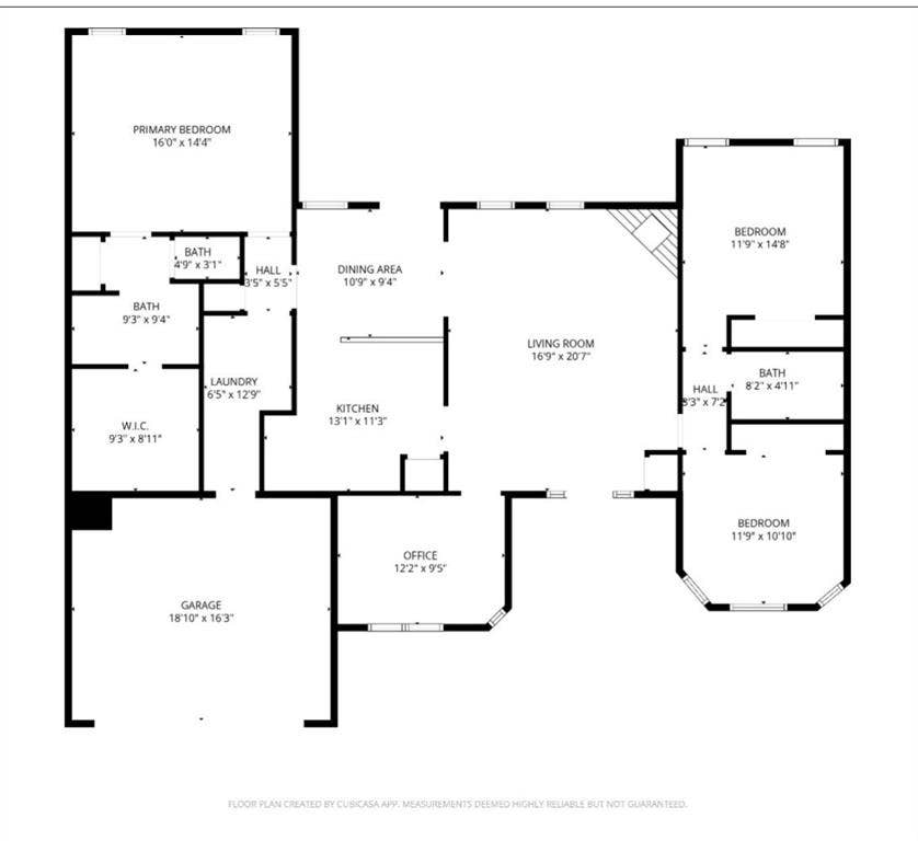 Floorplan of 205 Mason, Kemp, TX