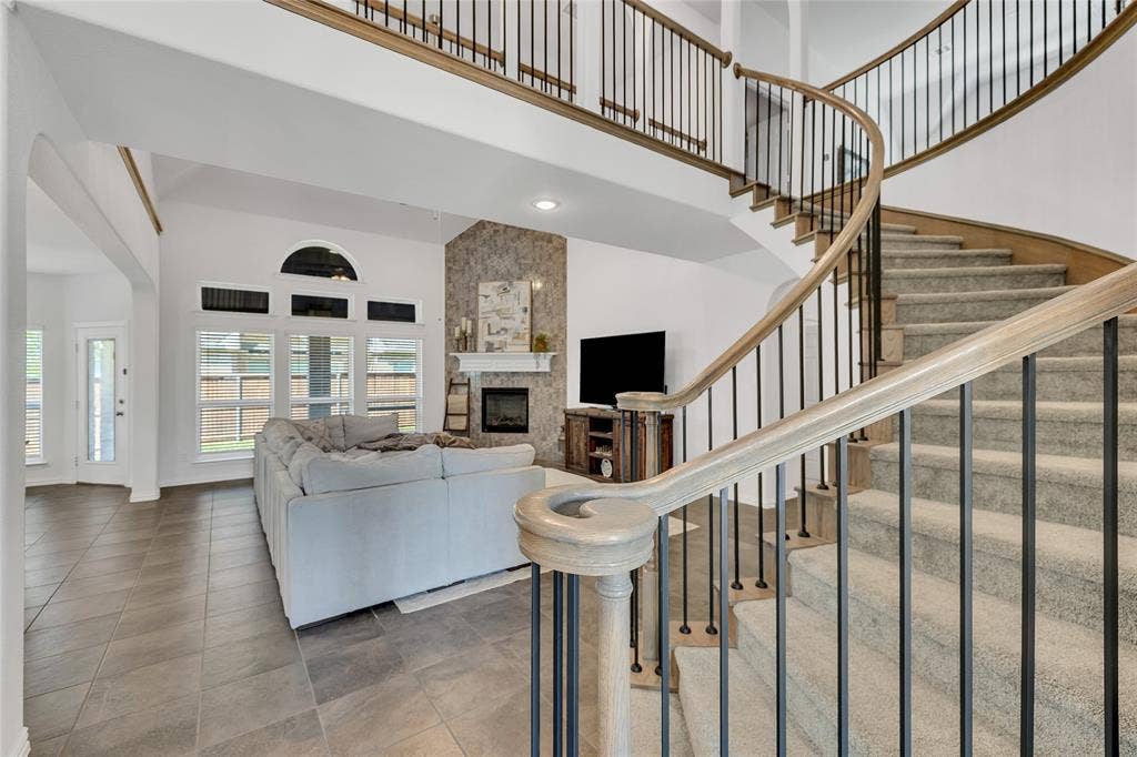 566 Long Meadow Drive, Haslet, TX 76052 Tile decorative floors for easy cleanup!