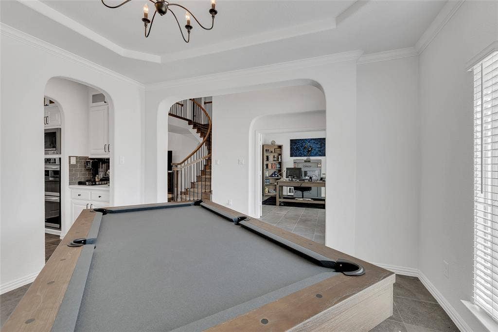 566 Long Meadow Drive, Haslet, TX 76052 Wide open acoustics and view to connected rooms.