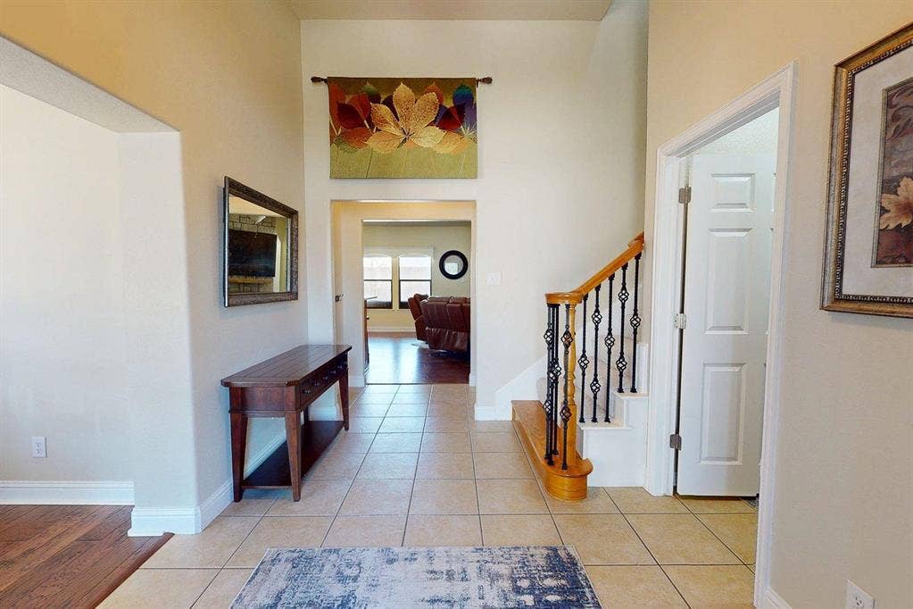 349 Creekside Trail, Argyle, TX 76226 Hall featuring light tile patterned floors