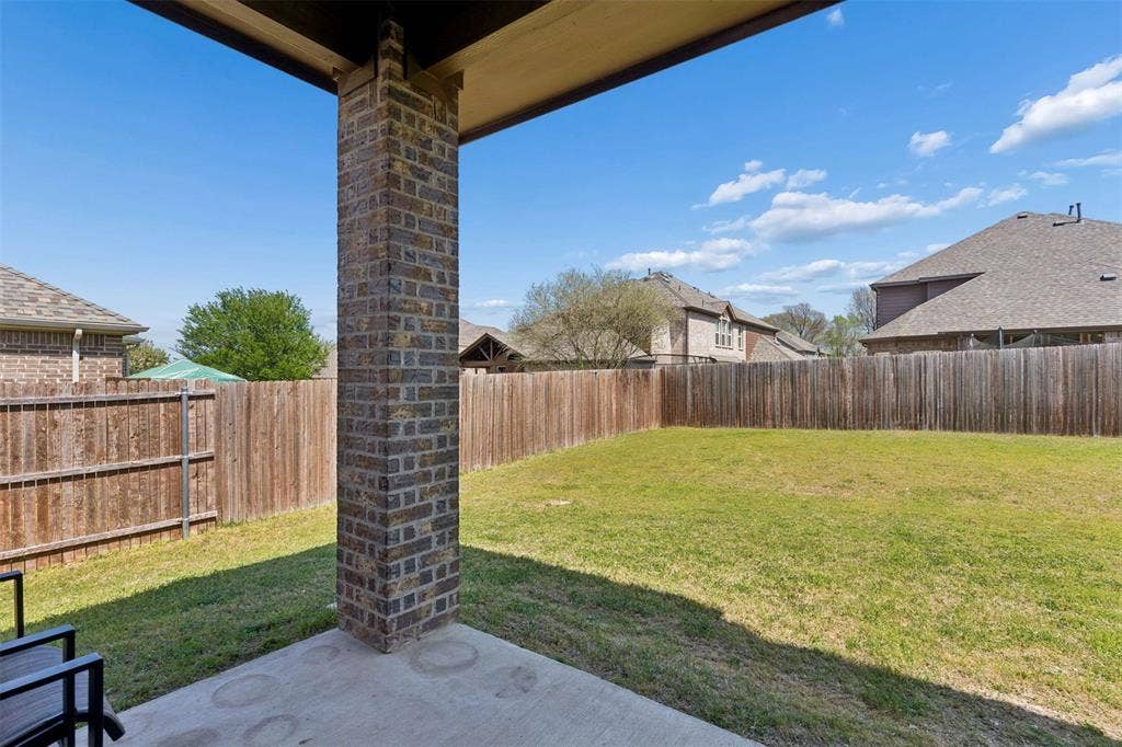 2446 Old Stables Drive, Celina, TX 75009 Fenced backyard with a patio