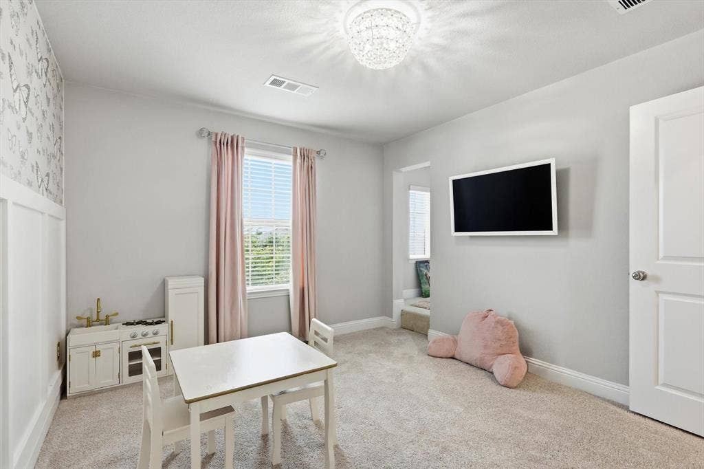 1212 Mount Olive Lane, Forney, TX 75126 Upstairs bedroom #3 with attached reading nook