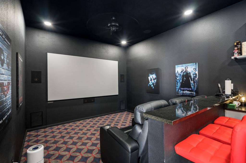 4637 Gladys Court, Plano, TX 75093 Custom Home Theater
