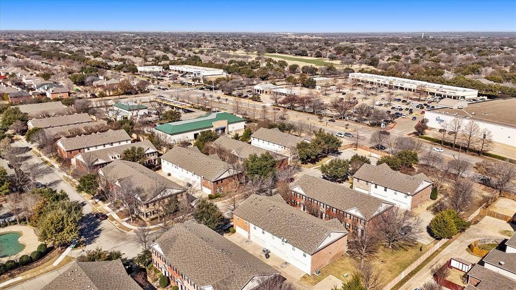 3025 Stone Forest Circle, McKinney, TX 75070 Aerial view of property and surrounding area with nearby suburban area