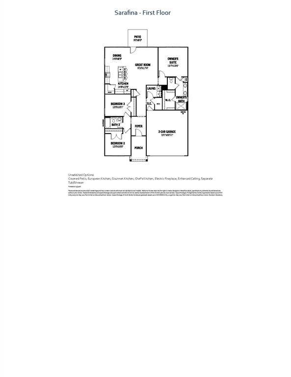 605 Marcus Lane, Crowley, TX 76036 Safina - Floor Plan