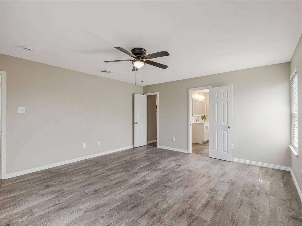 Primary with spacious closet and en suite bath
