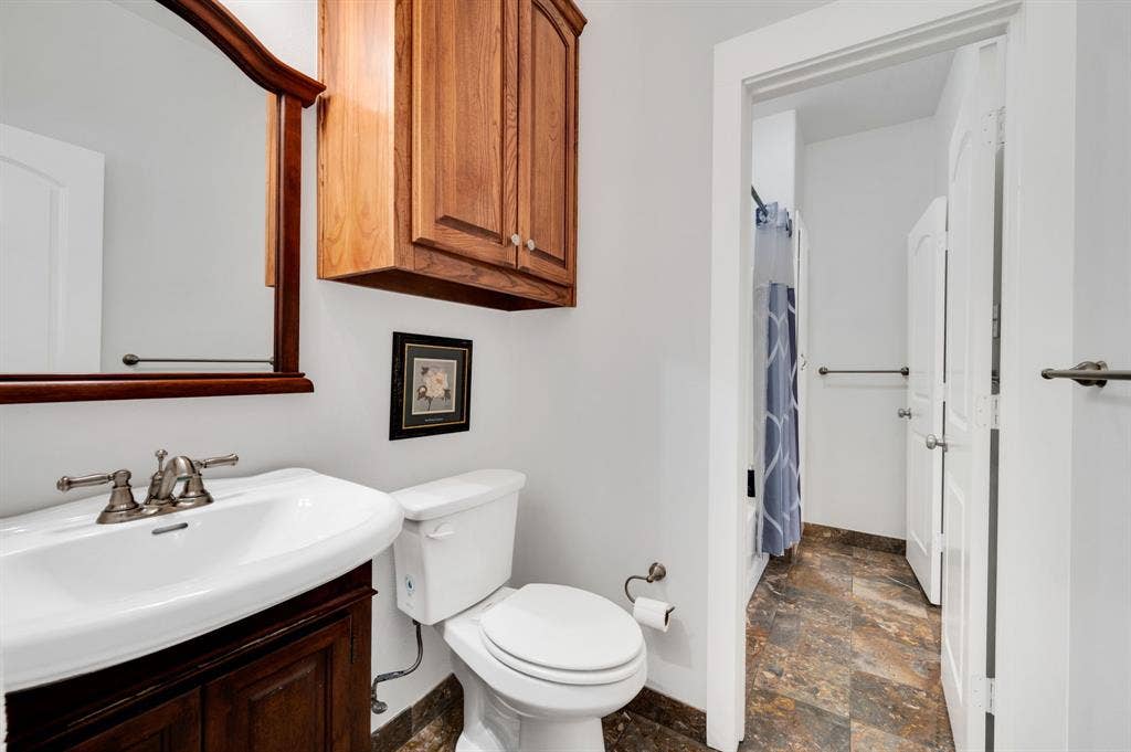 2nd Ensuite Private vanity and toilet in Jack in Jill Bathroom