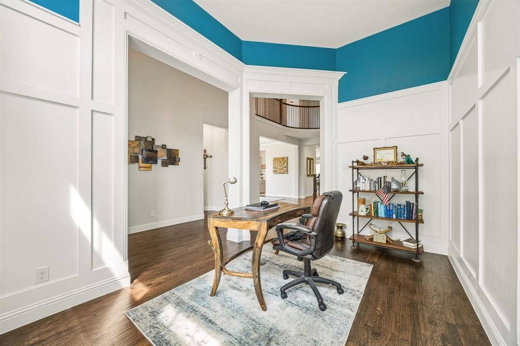 Just off the foyer, this space offers a versatile flex space that serves perfectly as an office, den or formal greeting room.