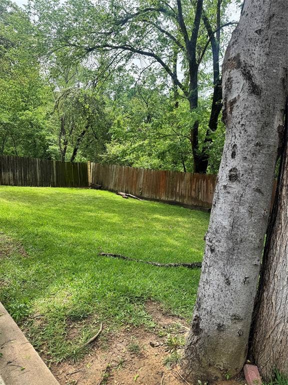 2301 Holly Drive, Euless, TX 76039 Expansive backyard featuring a lush green lawn and mature trees