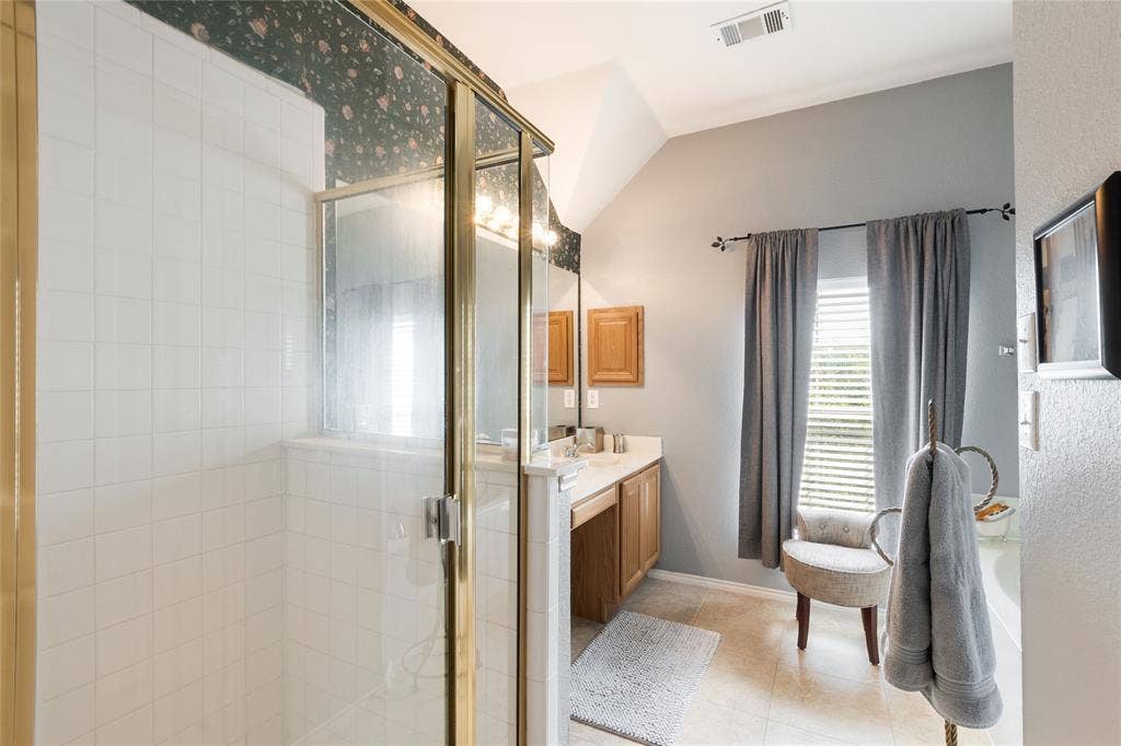 1608 Mountain Laurel Drive, Keller, TX 76248 Separate shower and large vanity area