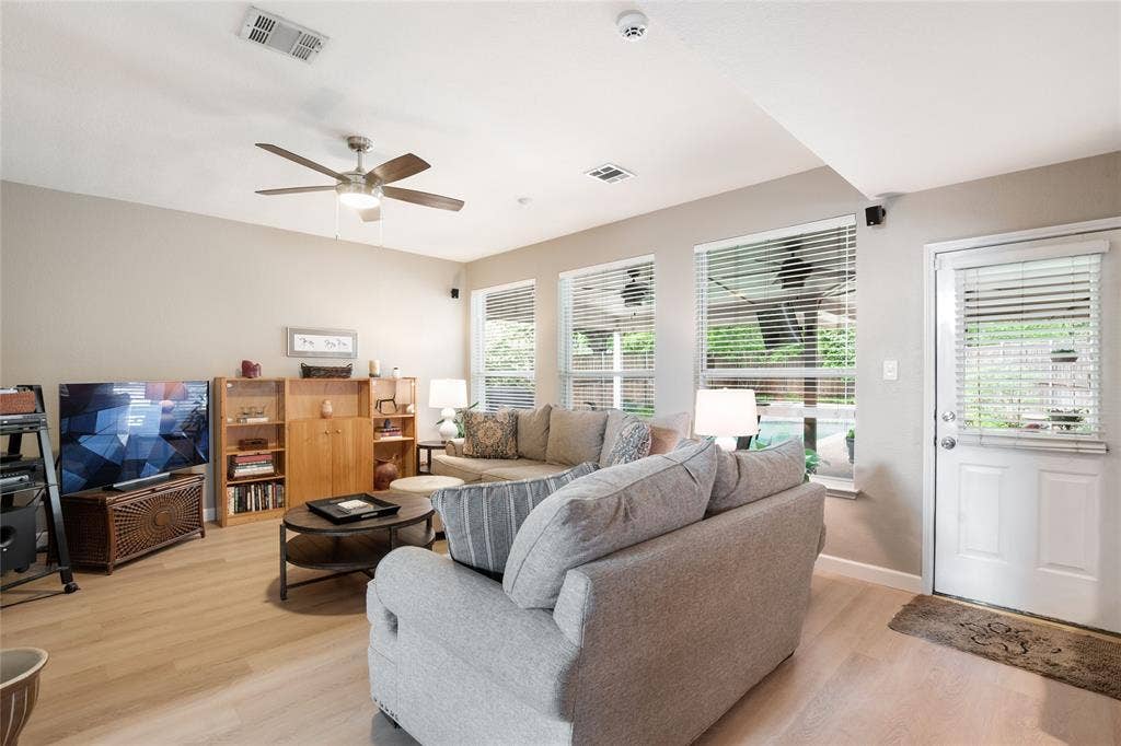 1608 Mountain Laurel Drive, Keller, TX 76248 Open concept family room to kitchen and eat in breakfast area