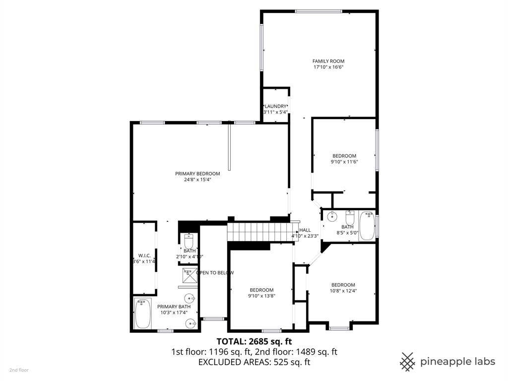 1608 Mountain Laurel Drive, Keller, TX 76248 View of 2nd floor room layout