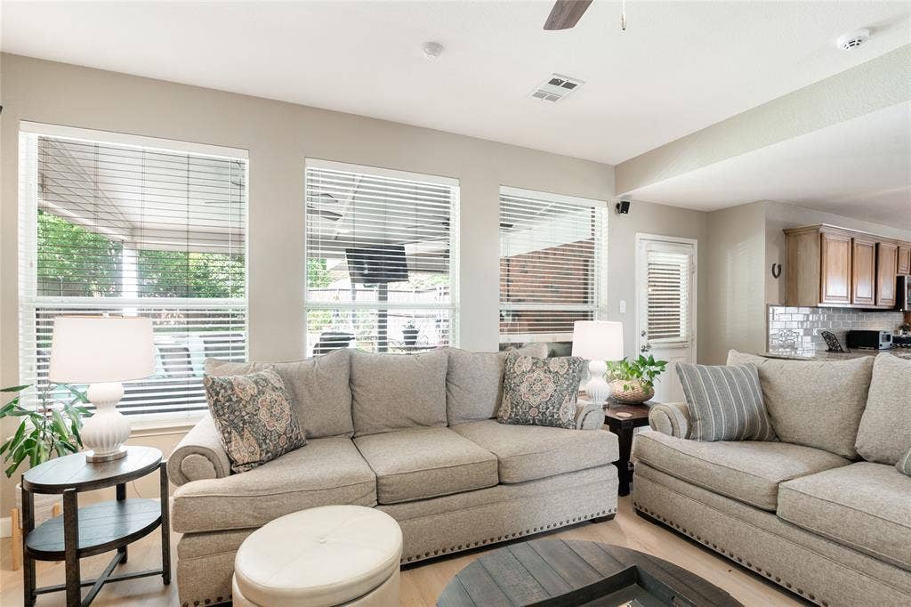 1608 Mountain Laurel Drive, Keller, TX 76248 Large windows overlooking patio and pool