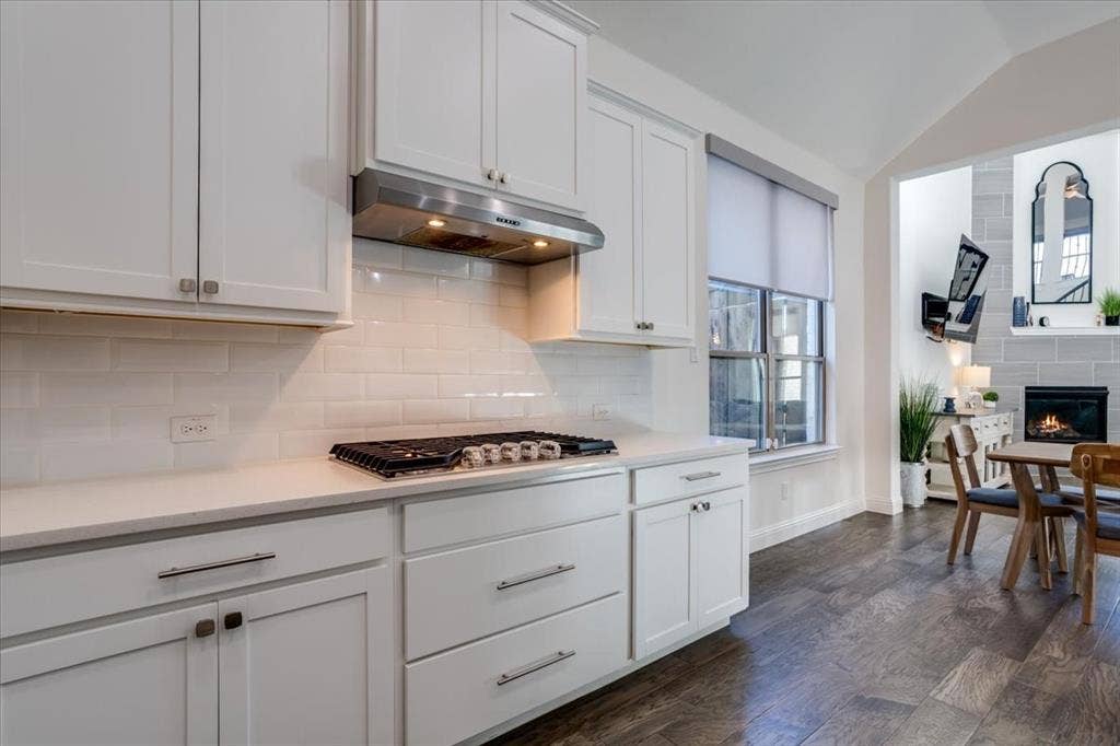 Chef's kitchen with an abundance of cabinet options.