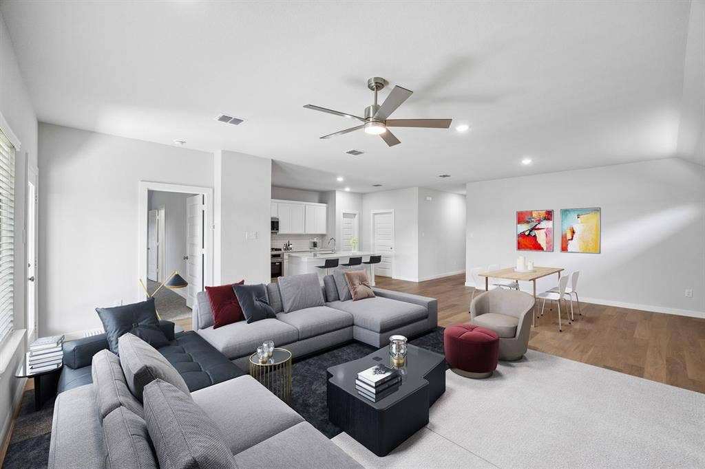 1448 Companero Street, Haslet, TX 76052 Open Floor Plan in the Oscar home plan by Trophy Signature Homes – REPRESENTATIVE PHOTO