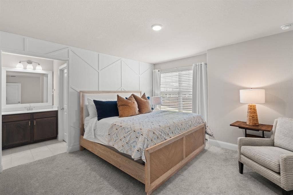 7018 Hickory Falls, Argyle, TX 76226 Spacious secondary bedroom upstairs.