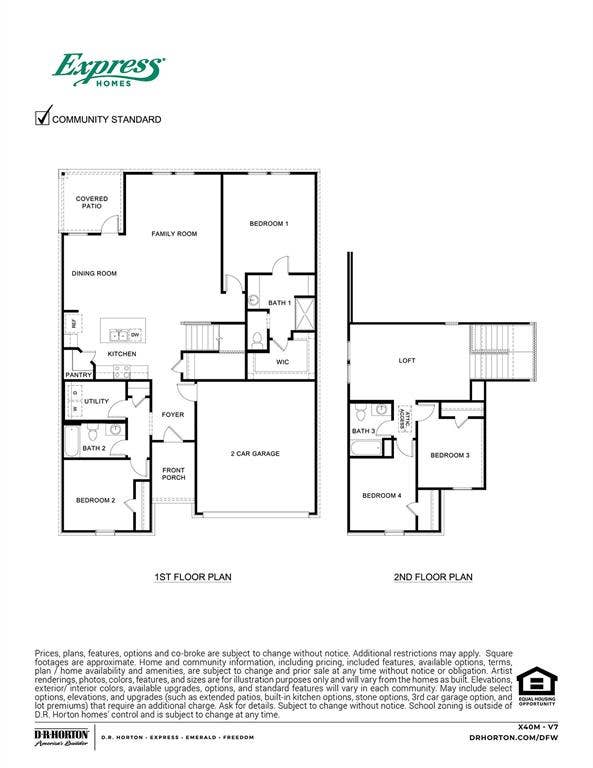 223 Whispering Pine Drive, Royse City, TX 75189 View of floor plan / room layout