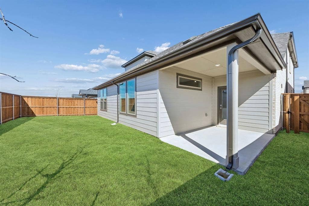 1461 Companero Street, Haslet, TX 76052 Covered Patio in the Wimbledon home plan by Trophy Signature Homes – REPRESENTATIVE PHOTO
