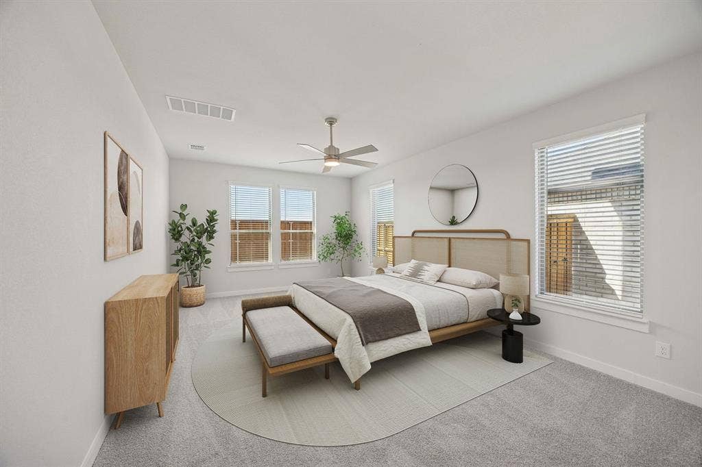 1461 Companero Street, Haslet, TX 76052 Primary Suite in the Wimbledon home plan by Trophy Signature Homes – REPRESENTATIVE PHOTO