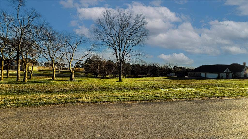 5455 Saddle Ridge Court, Athens, TX 75752 View of yard with a garage