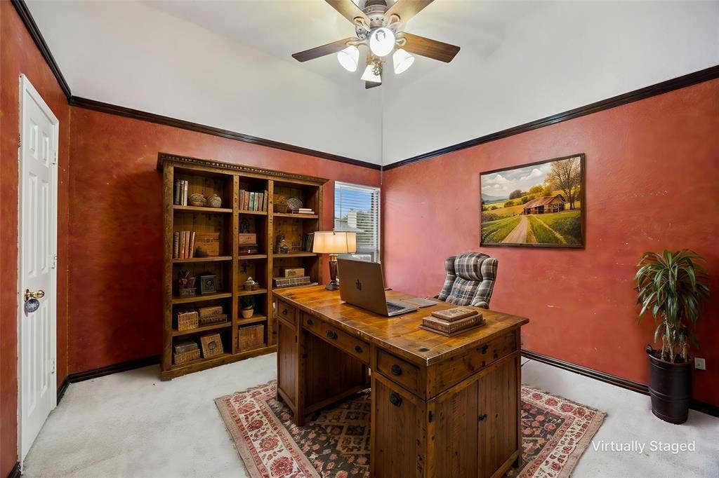9209 Chimneywood Drive, Rowlett, TX 75089 Bedroom #3 works great as a home office