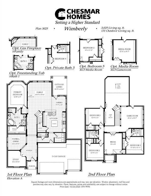 4341 Addison Street, Midlothian, TX 76065 Wimberly Floorplan