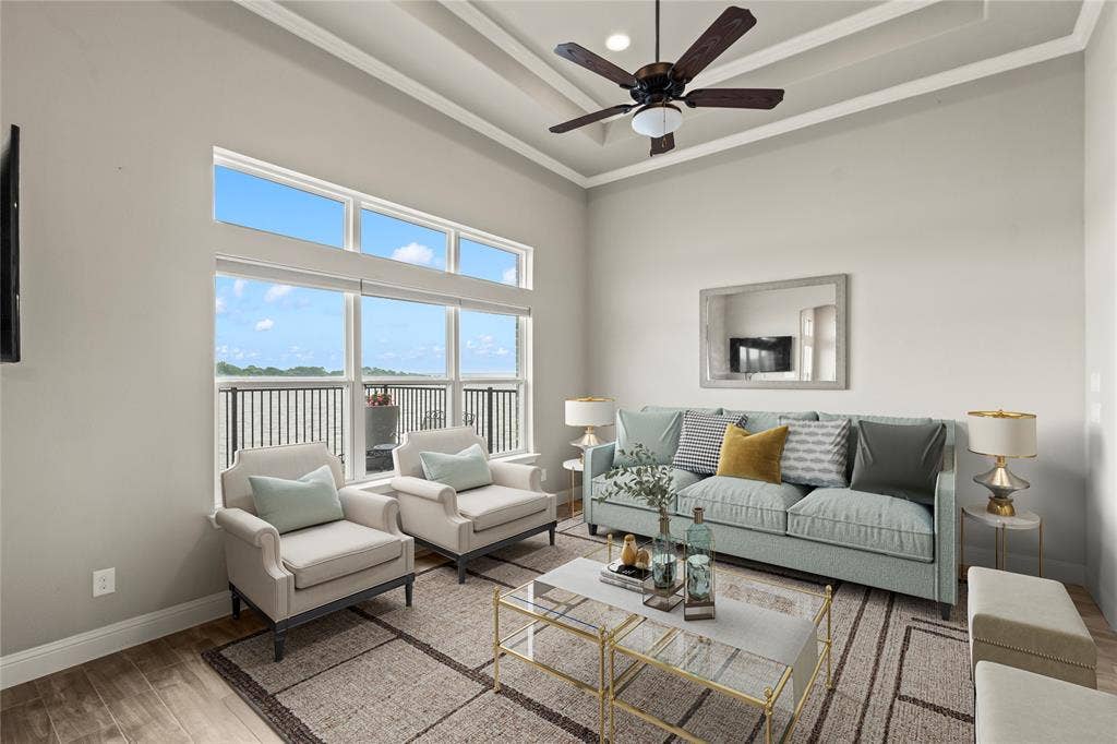 164 Marina Drive, Mabank, TX 75156 Staged Photo* Wood look porcelain tile floors