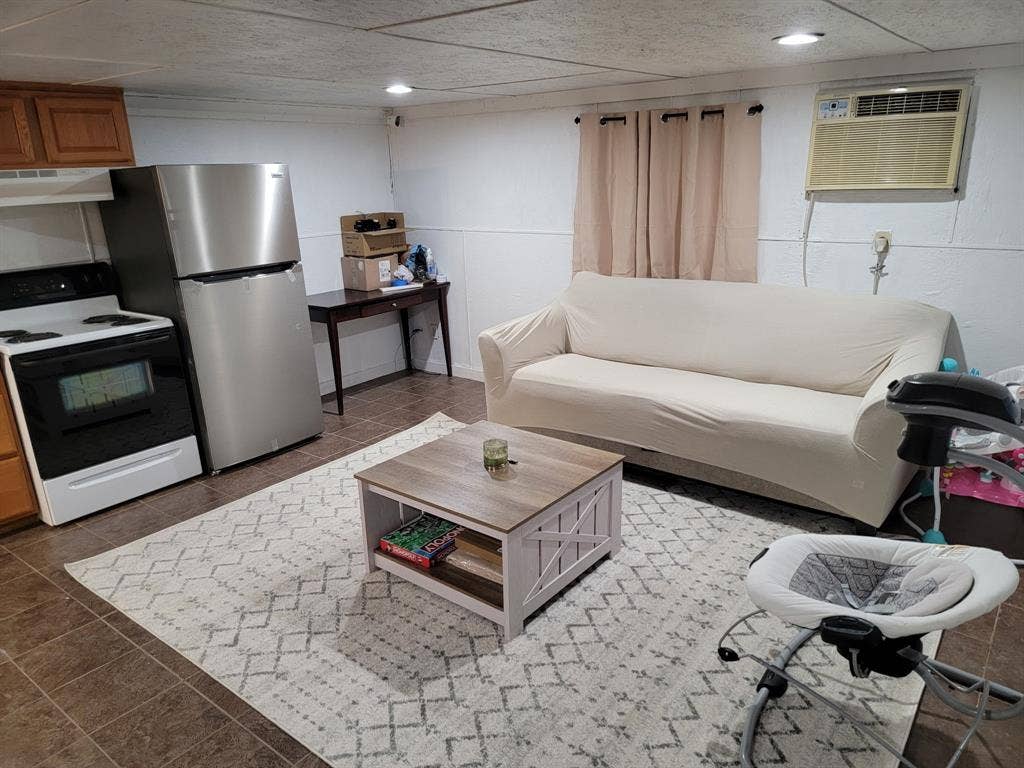 4200 Jennifer Lane, Crowley, TX 76036 Living area with an AC wall unit