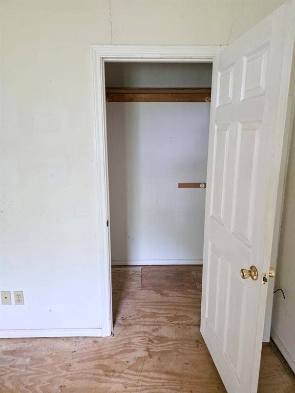 417 W Huffman Street, Krum, TX 76249 Closet space featuring a built-in hanging rod and a partial shelf
