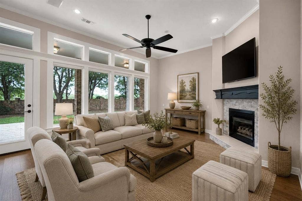 Digitally Staged Main Living