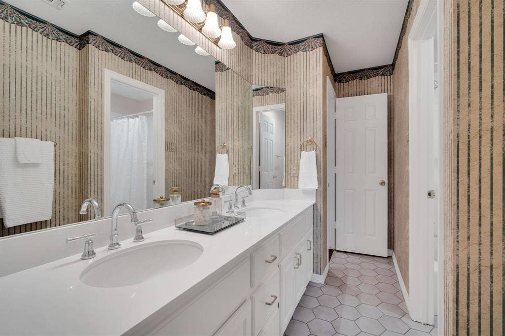 new tile floors, ctops, and fixtures