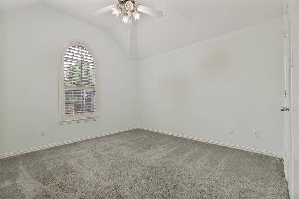 Four bedrooms are situated upstairs.