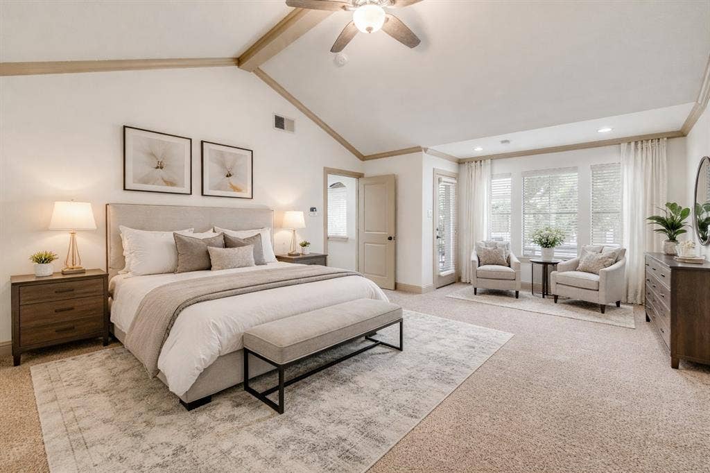 3038 Carmel Street, Dallas, TX 75204 Primary bedroom Auto enhanced
