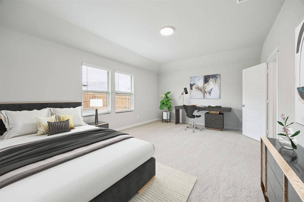 Primary Suite in the Hayden home plan by Trophy Signature Homes – REPRESENTATIVE PHOTO