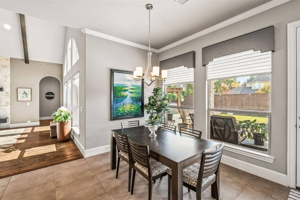 1640 Stillhouse Hollow Drive, Prosper, TX 75078 A favorite spot to enjoy your morning coffee while over looking the backyard beauty.