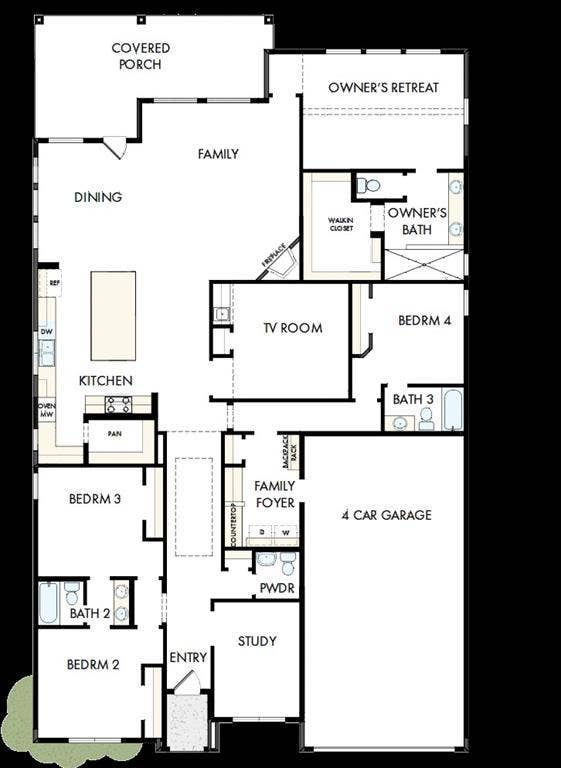 1611 Cedarberry Drive, Northlake, TX 76226 Floor plan