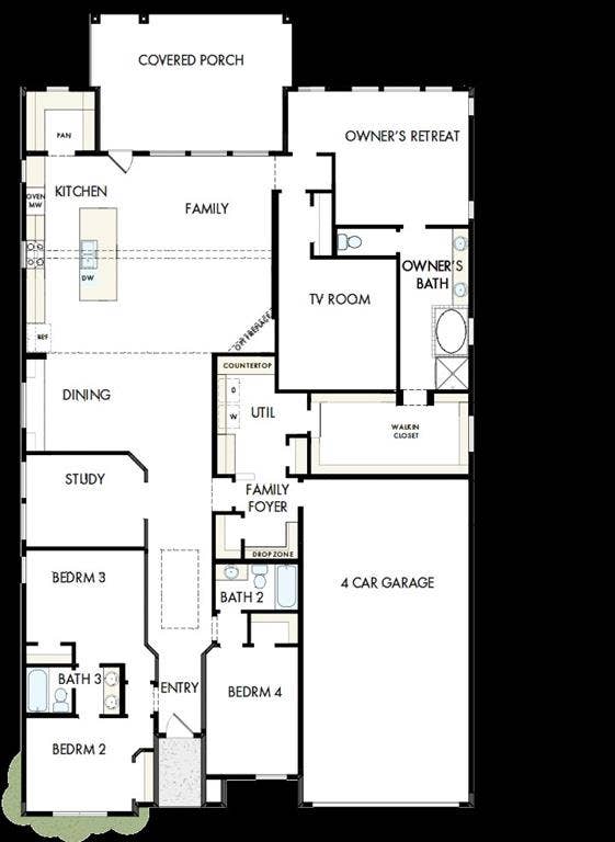 1605 Cedarberry Drive, Northlake, TX 76226 Floor plan