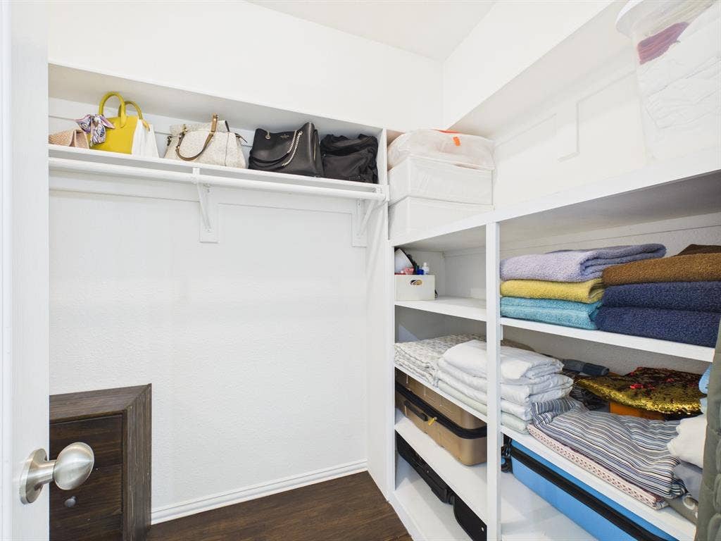 5640 Jennifer Lane, Midlothian, TX 76065 Master closet has a lot of custom built-ins
