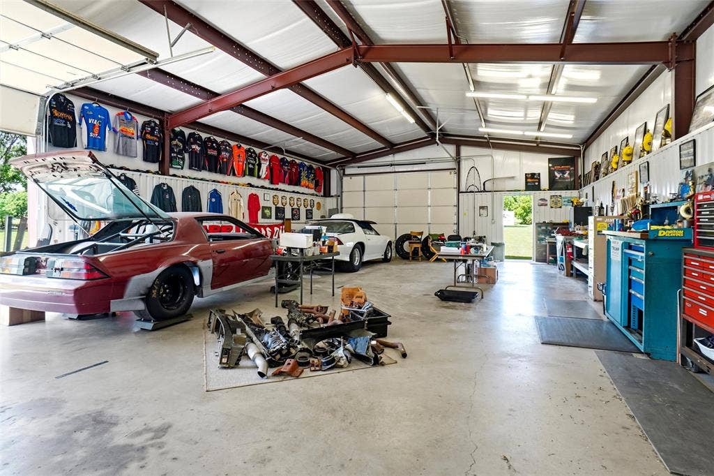 8983 W Odneal Road, Krum, TX 76249 Shop has a cement floor, with electric and two roll up doors. Shop is 30'x50'x12'- Every guys dream "Man Cave".