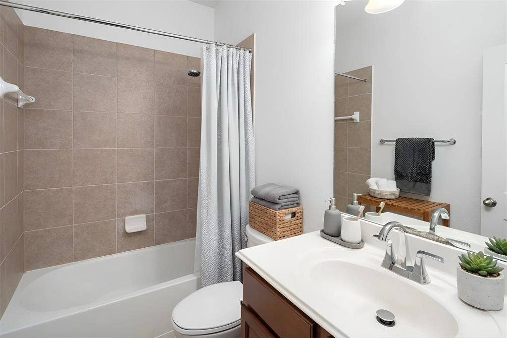 1619 Southwestern Drive, Allen, TX 75013 Downstairs Bathroom Virtually Staged