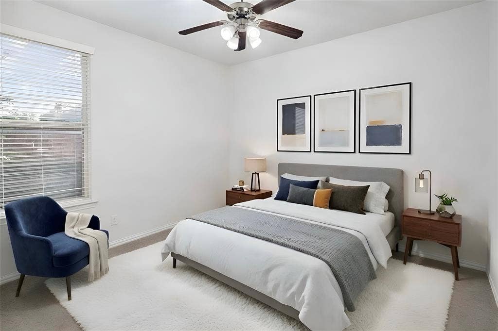 1619 Southwestern Drive, Allen, TX 75013 Bedroom Downstairs Virtually Staged