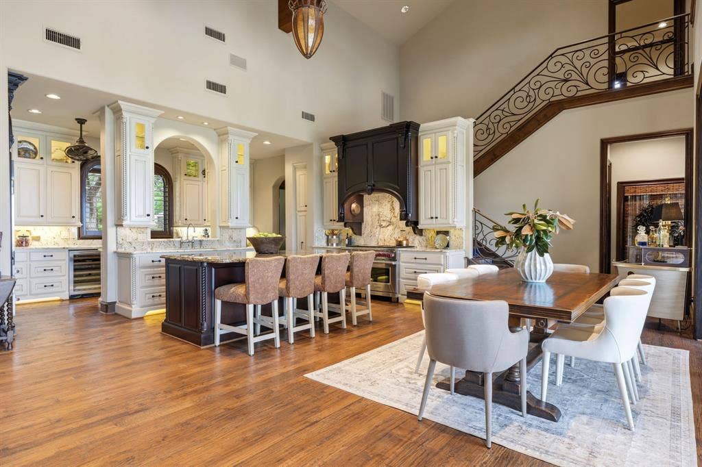 8 Meadowlake Drive, Heath, TX 75032 View of Dining Room and Kitchen