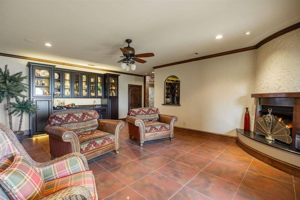 8 Meadowlake Drive, Heath, TX 75032 Basement Living and Game Room