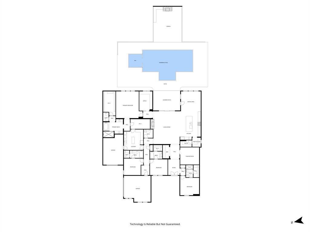 7108 Eagles Ridge Court, Argyle, TX 76226 Floor plan is deemed highly reliable but not guaranteed.