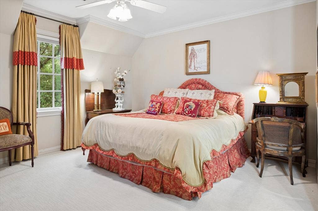 5332 Longvue Drive, Frisco, TX 75034 Bedroom #1 with outdoor balcony that has views of the Lake