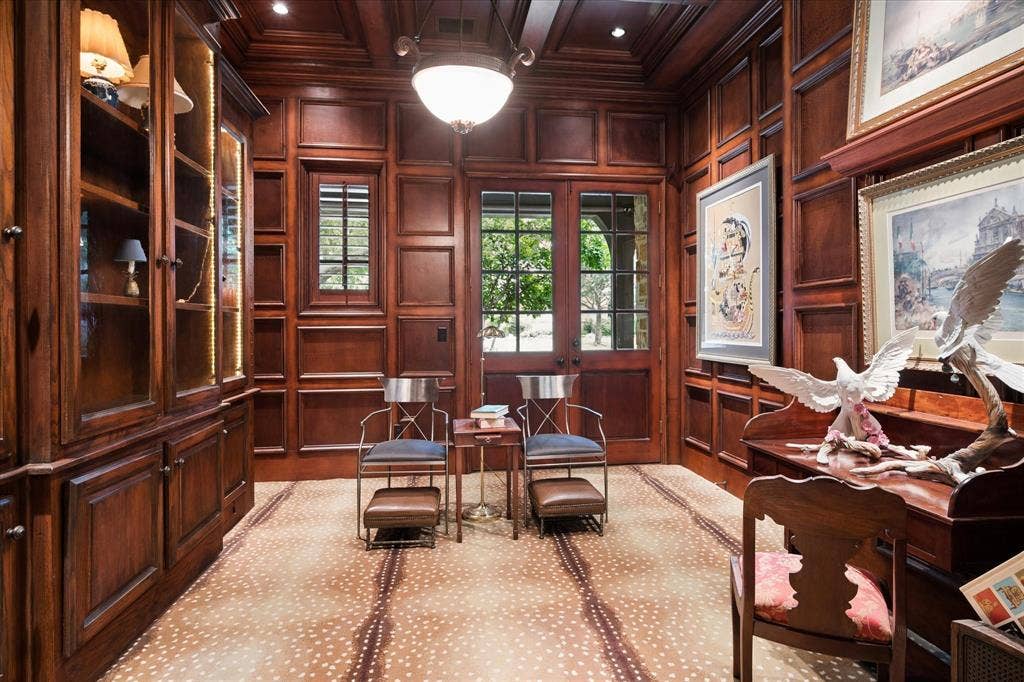 5332 Longvue Drive, Frisco, TX 75034 Wood Paneling and glass cabinetry