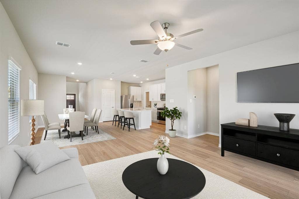 3518 Bridgeport Drive, Farmersville, TX 75442 Photo is not of the actual home, but is an inspirational photo of builder’s model home and may depict options, furnishings, and/or decorator features that are not included.