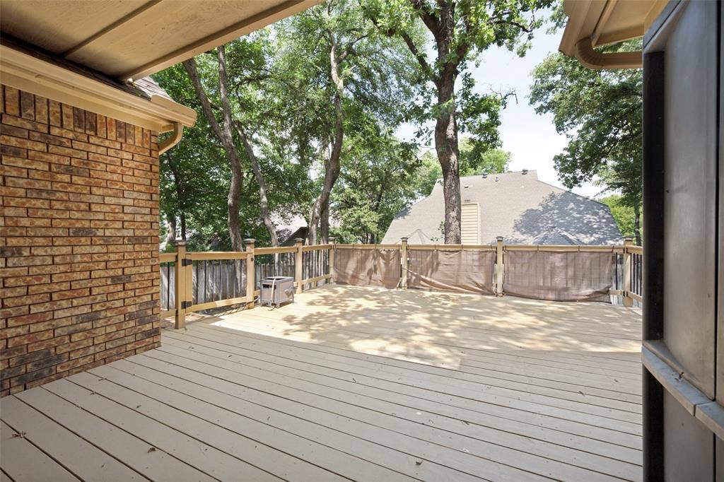 1818 Haydenbend Circle, Grapevine, TX 76051 Deck with view of backyard