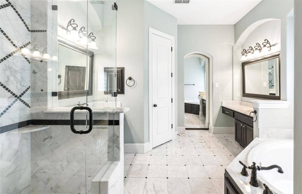 9131 Cochran Bluff Lane, Dallas, TX 75220 gorgeous master bath