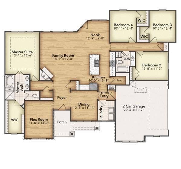 185 Chester Road, Springtown, TX 76082 Floor plan